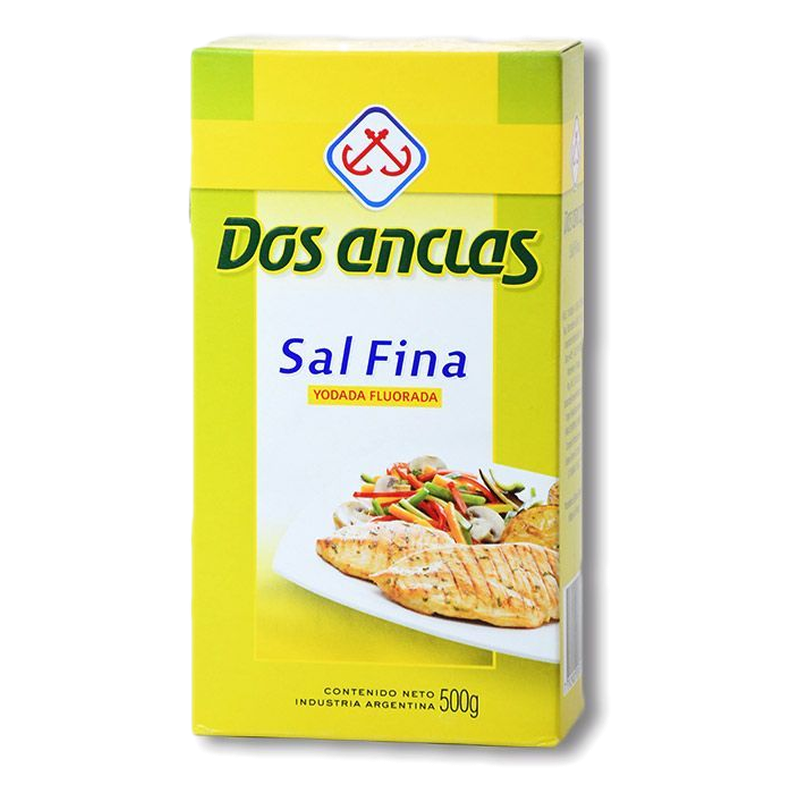 Sal Fina Dos Anclas Yodada Fluorada 500 G