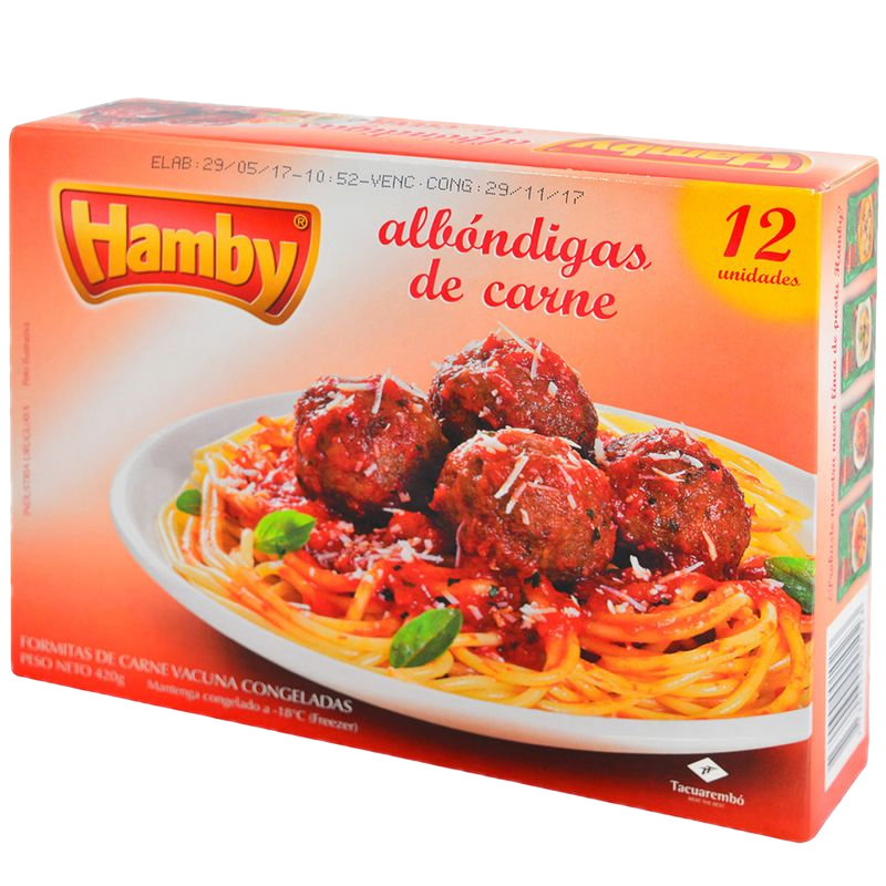 Albóndigas Hamby 12 Unidades 420 G