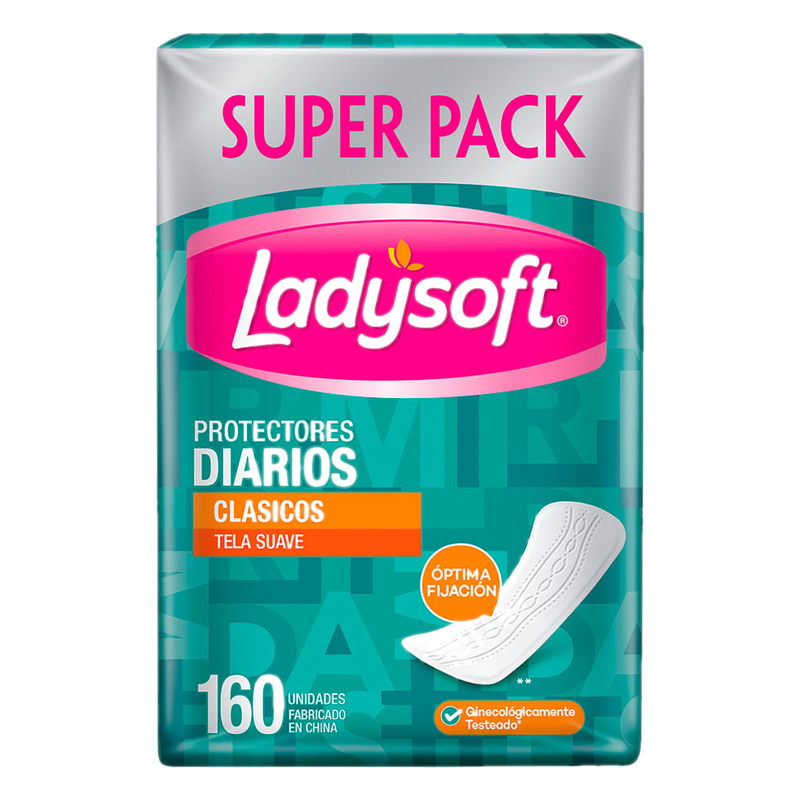 Protectores Diarios Ladysoft Clásico 160 Unidades