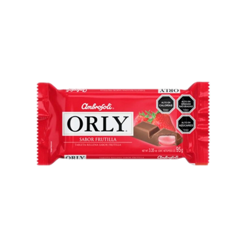 Chocolate Orly Sabor Frutilla 95 G
