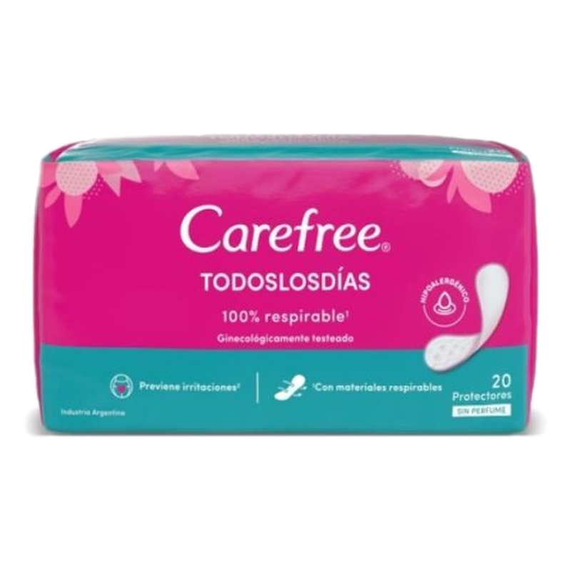Carefree Todos Los Dias Sin Perfume [20 Unidades]