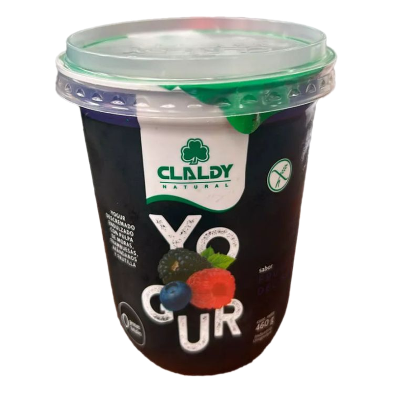 Yogur Descremado Claldy Frutos Del Bosque 460 G