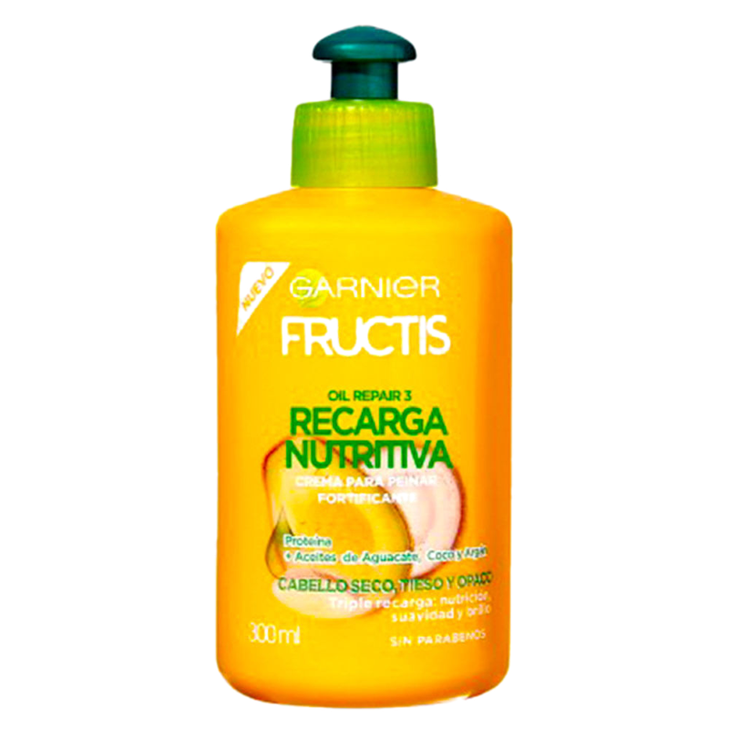 Crema Peinar Fructis Vitaminado Nutrición 300 Ml