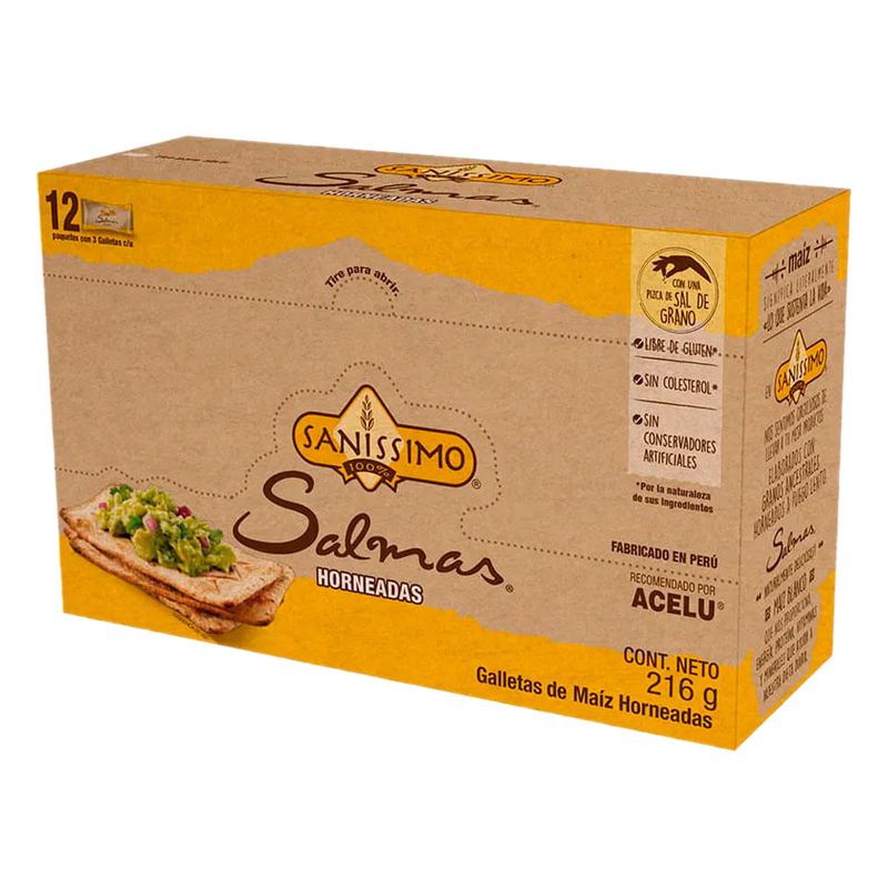Tostadita Salmas De Maíz Al Horno Sanissimo 216 G