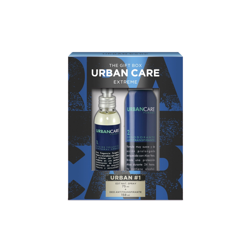Gift Box Urban Care Extreme Desodorante Aerosol 158 Ml + Balsamo 75 Ml