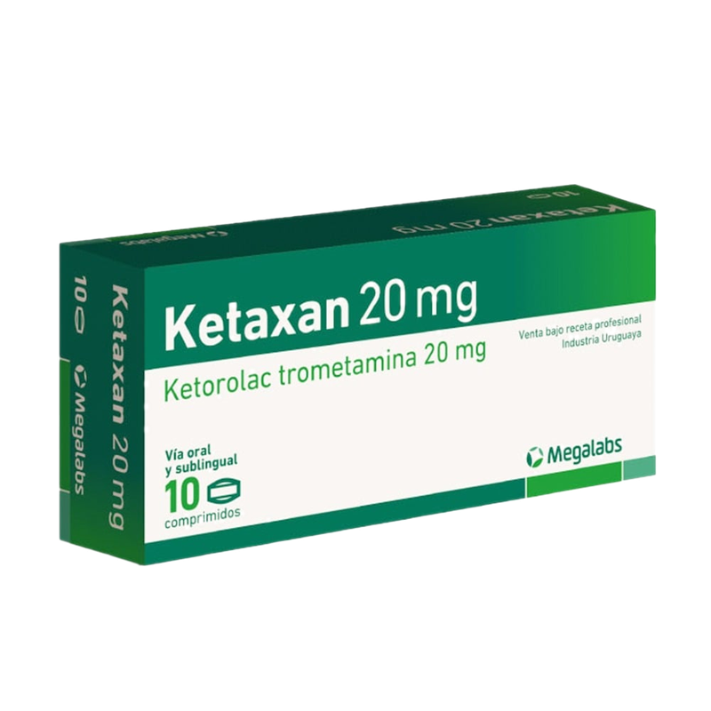 Ketaxan 20 Mg 10 Comprimidos