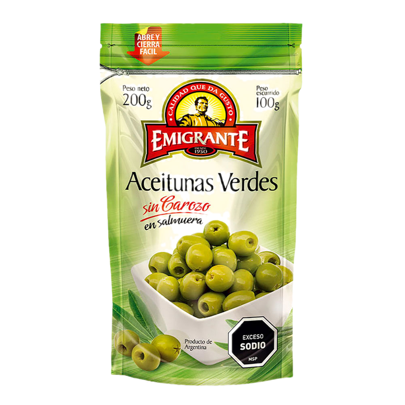 Aceitunas Emigrante Sin Carozo 100 G