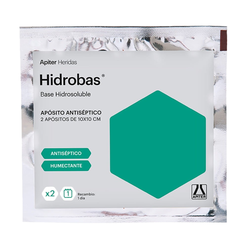 Apósitos Antisépticos Hidrobas 10 X 10 Cm 2 Unidades