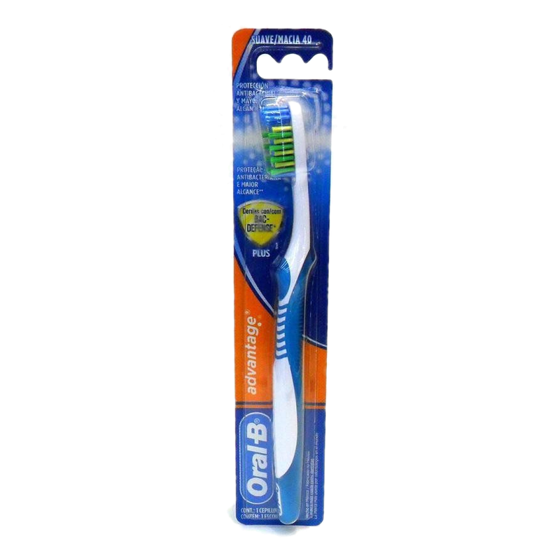 Cepillo Dental Oral - B Advantage Antibacterial Suave 40