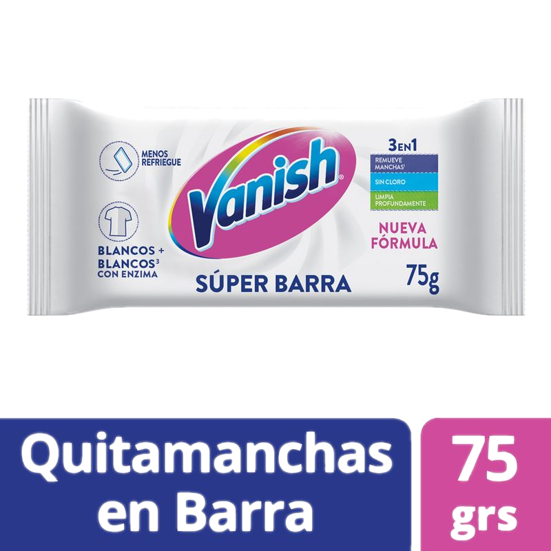 Jabón En Barra Vanish White 75 G
