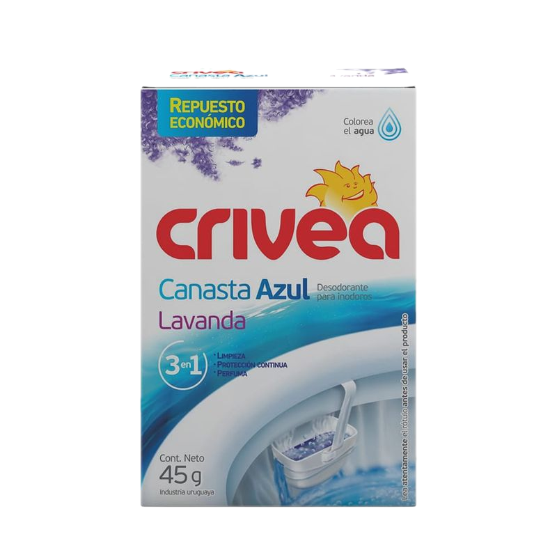 Desodorante Inodoro Crivea Repuesto Canasta Azul Lavanda