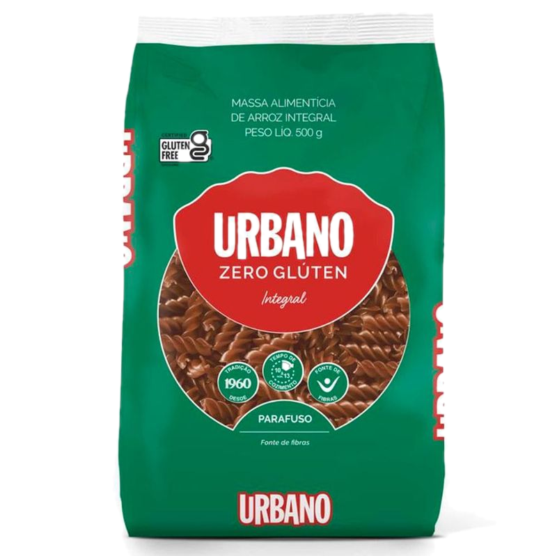 Tirabuzón Integral Sin Glúten Urbano 500 G