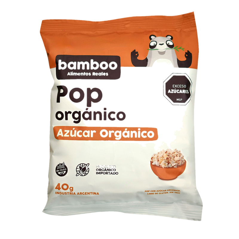 Pop Bamboo Azucar Organico Organico 40 G