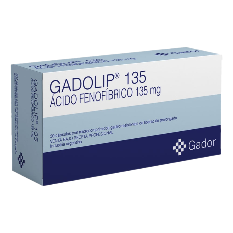 Gadolip Lp 135 Mg 30 Cápsulas Con Microcomprimidos Gastrorresistentes Lp