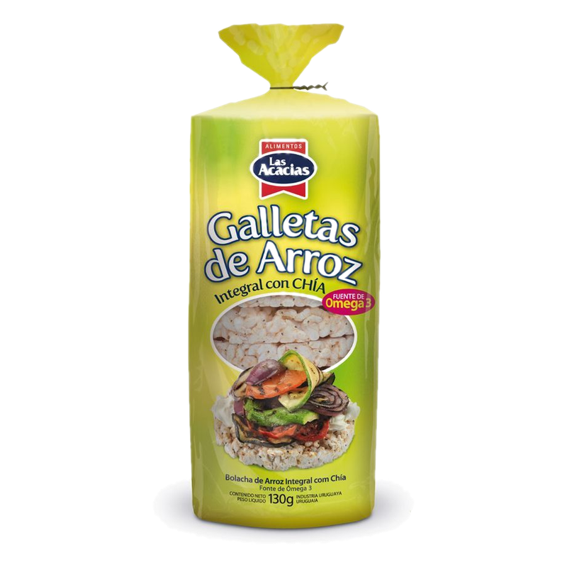 Galletas De Arroz Integral Con Chía Las Acacias 130 G