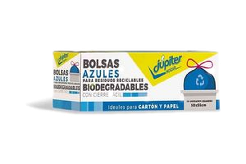 Bolsa De Residuos Júpiter 10 Unidades 50 X 55 Cm Azul