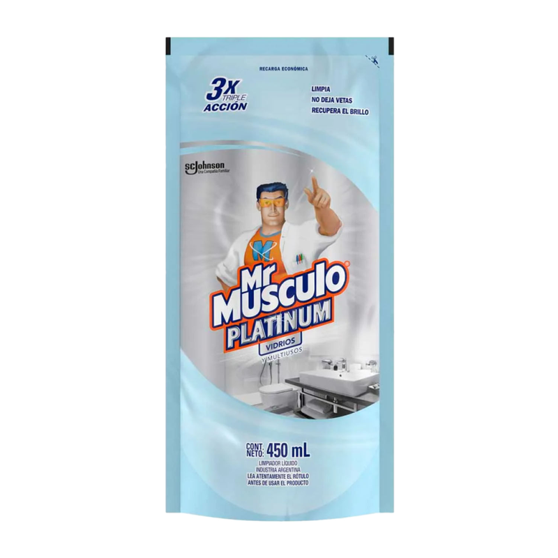 Limpiador Mr Musculo Vidrios Y Multiuso Lavanda Doy Pack 450