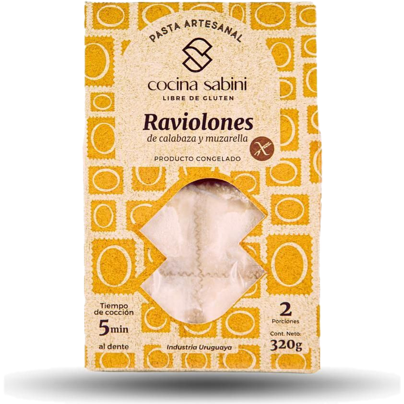 Raviolones De Calabaza Y Muzzarella Sabini Sin Gluten 320 G