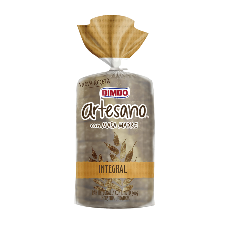Pan Bimbo Artesano Integral 530 G