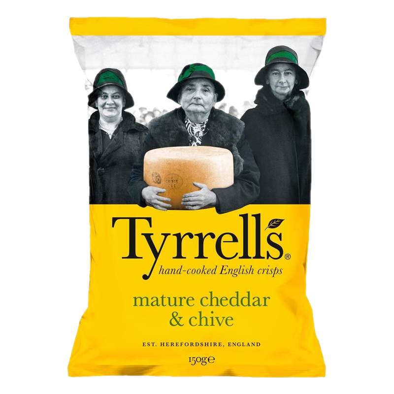 Papas Fritas Tyrrells Cheddar & Chives 150 G