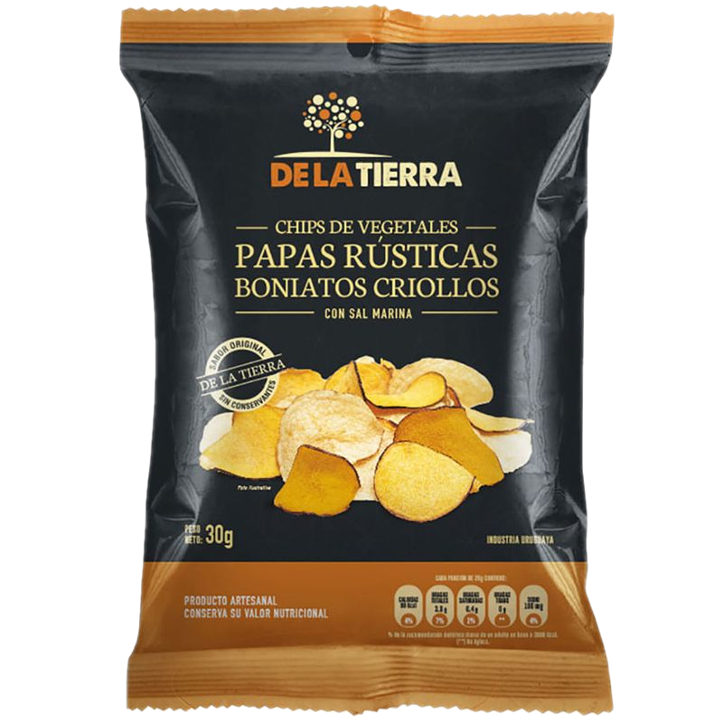Papas Y Boniatos De La Tierra Con Sal Marina 120 G