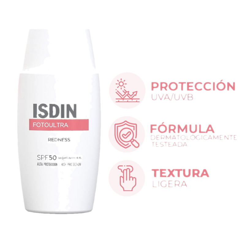 Protector Solar Facial Isdin Fotoultra Redness Fps50+ Anti-rojeces 50 Ml