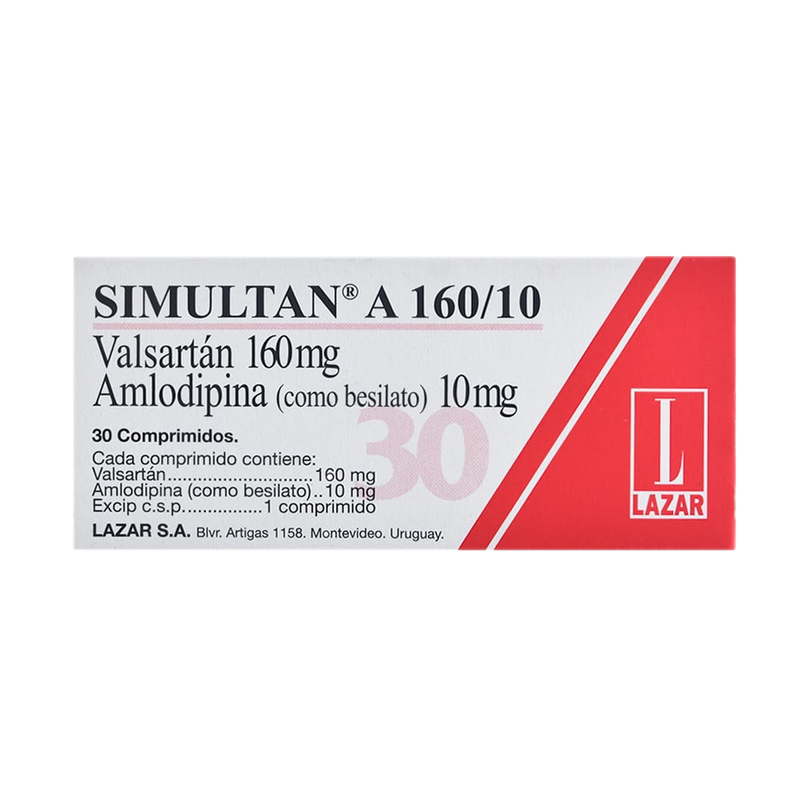 Simultan A 160/10 Mg 30 Comprimidos
