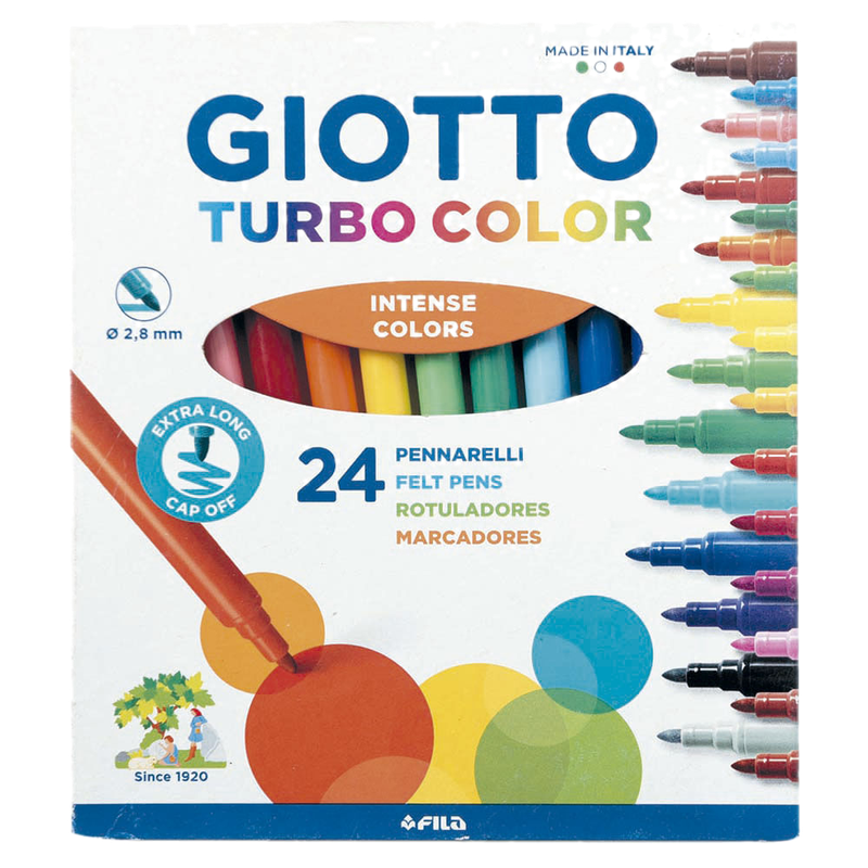 Marcadores Finos Giotto Turbo Color 24 Unidades
