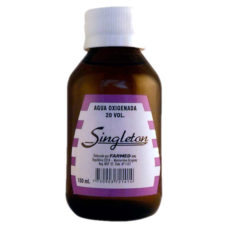 Agua Oxigenada Singleton 20 Voúmenes 100 Ml
