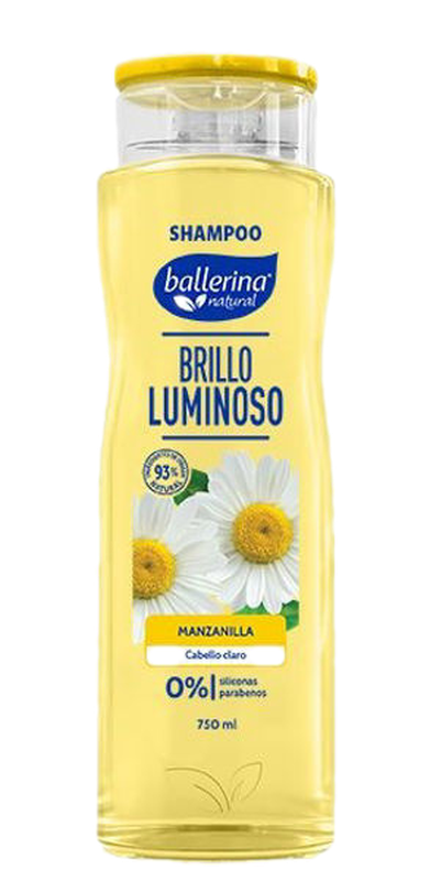 Ballerina Shampoo Brillo Luminoso Manzanilla 750 Ml