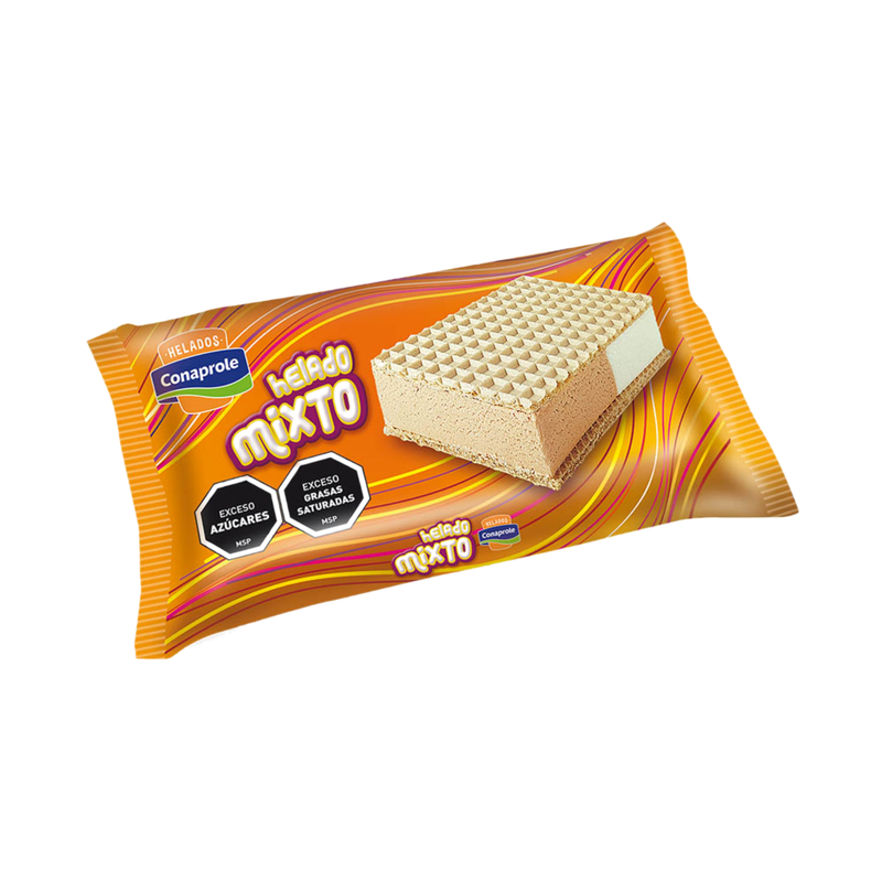 Helado Conaprole Sandwiche Vainilla-dulce De Leche Con Wafle
