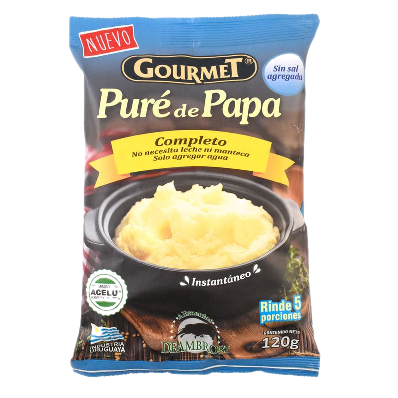 Puré De Papas Gourmet Sin Sal 120 G