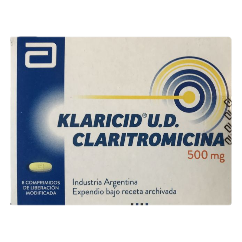 Klaricid U.d. 500 Mg X 8 Comprimidos