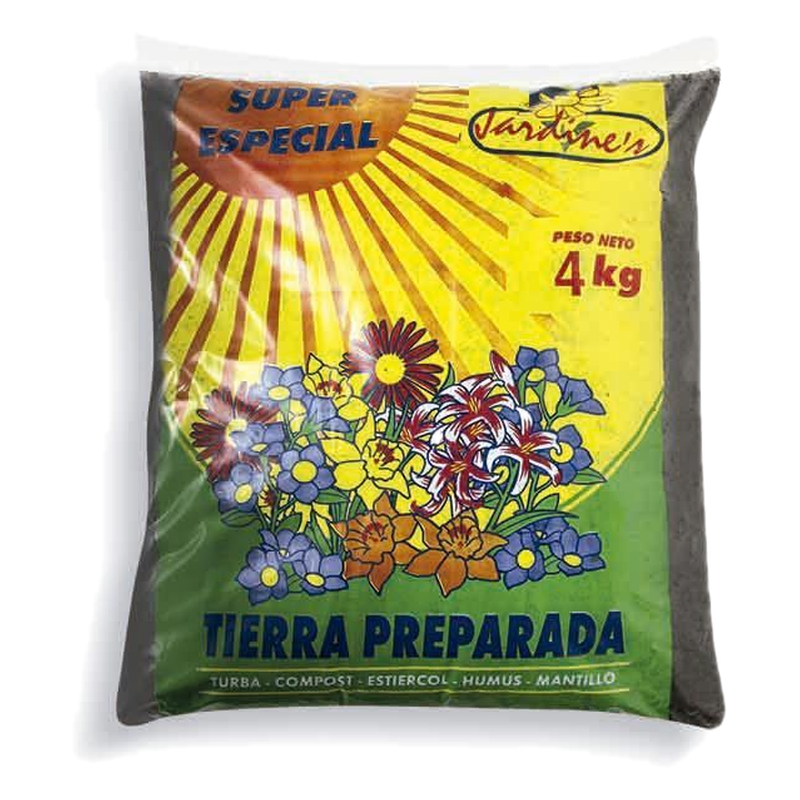 Tierra Preparada Especial Para Macetas Jardines 4 Kg