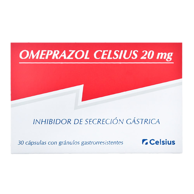 Omeprazol Celsius 20 Mg 30 Cápsulas Gastrorresistentes