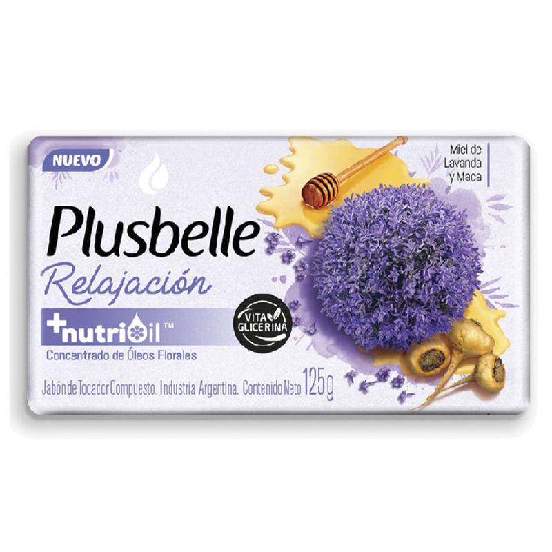 Jabón Tocador Plusbelle Energía Re Exfoliante 140 G