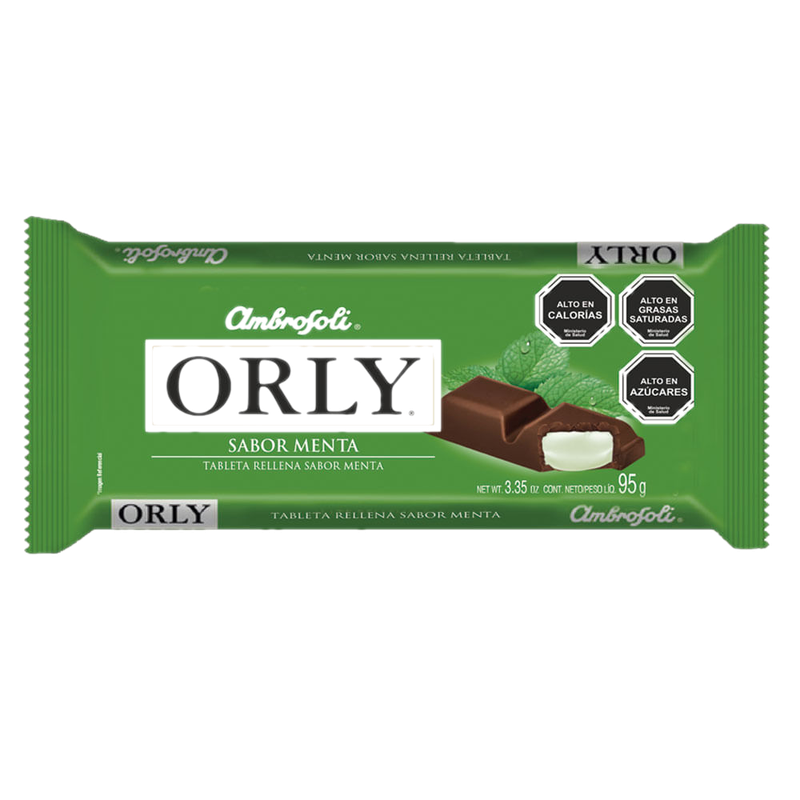 Chocolate Orly Sabor Menta 95 G