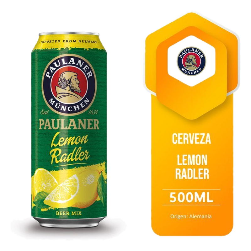 Cerveza Paulaner Lemon Radler 500 Ml