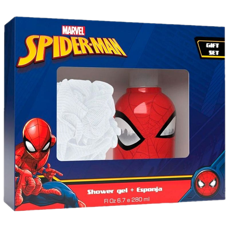 Set Disney Spiderman Shower Gel Esponja