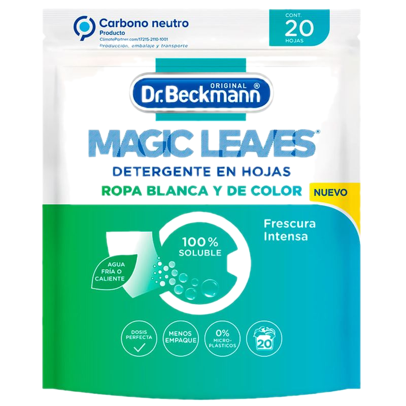 Detergente En Láminas Dr. Beckmann 20 Unidades