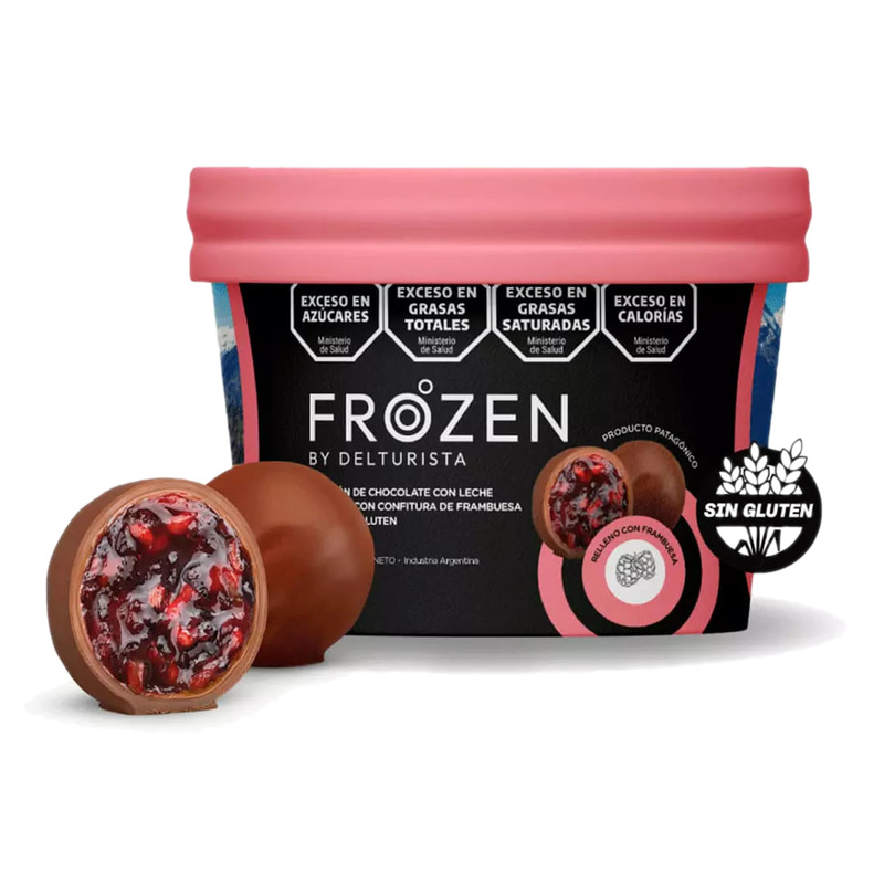 Bombón Frozen Choco Con Leche Y Frambuesa 140 G