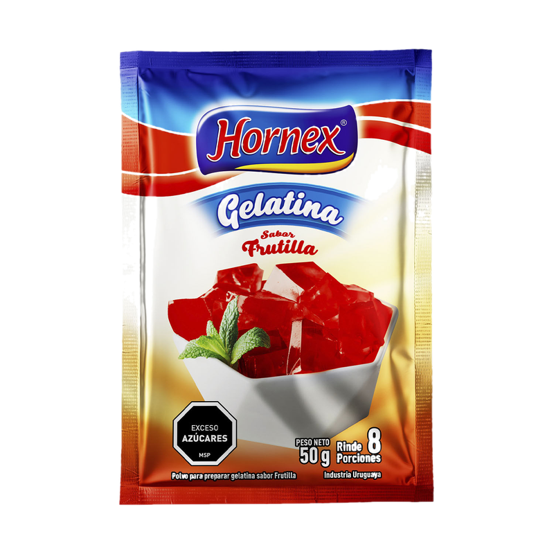 Gelatina Hornex Frutilla 50 G
