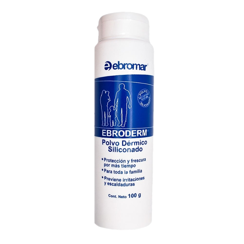 Polvo Ebroderm Dérmico Siliconado 120 G
