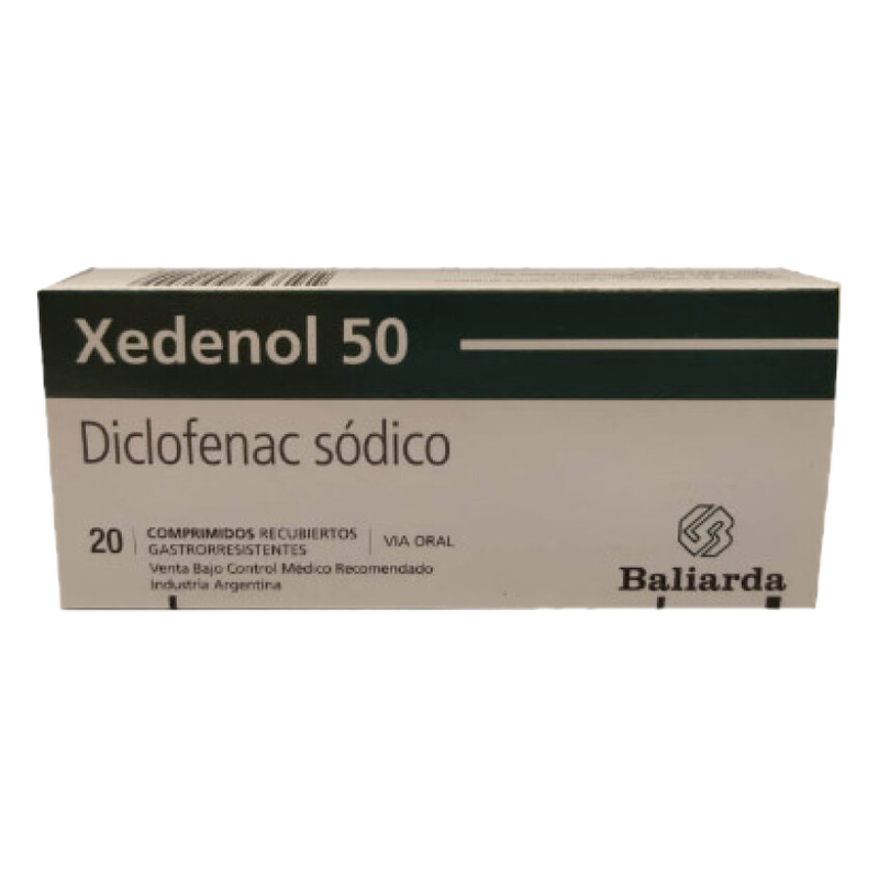 Xedenol 50 Mg X 20 Comprimidos
