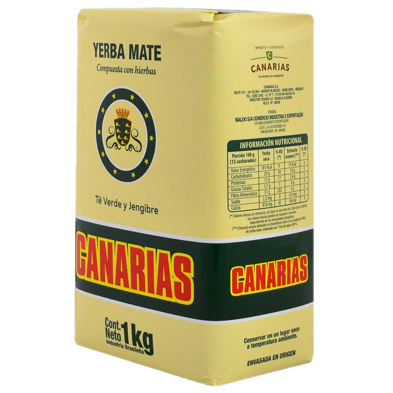 Yerba Canarias Té Verde Y Jengibre 1 Kg