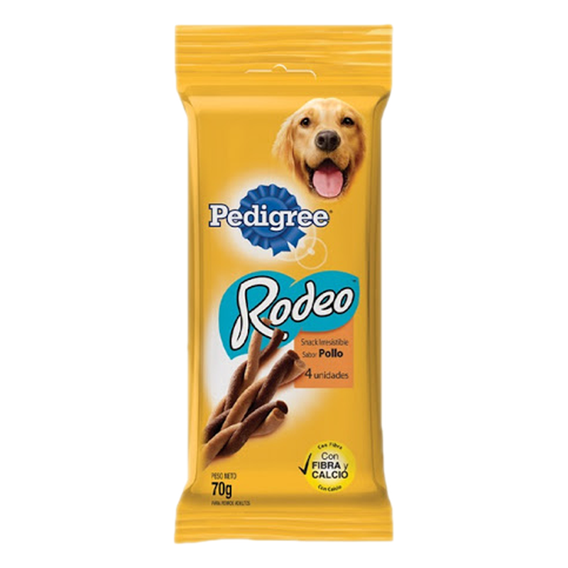Snacks Para Perros Sabor Pollo Rodeo Pedigree 70 G