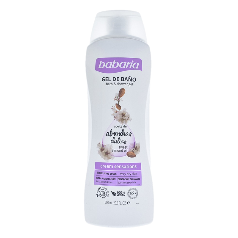Gel De Baño De Aceite De Almendras Dulces Babaria 600 Ml