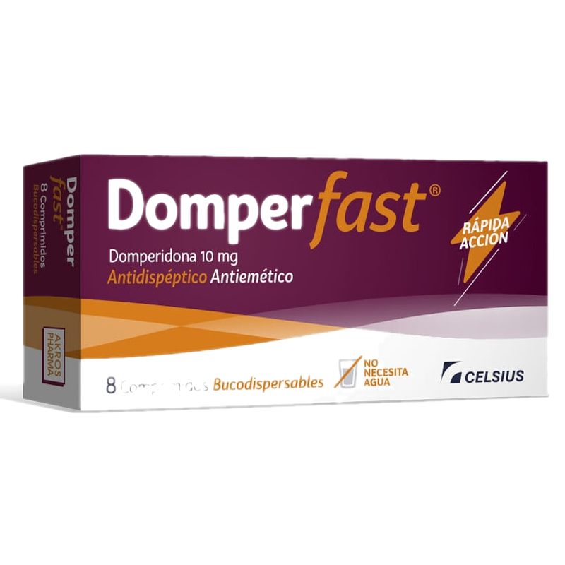 Domper Fast 10 Mg 8 Comprimidos Bucodispersables
