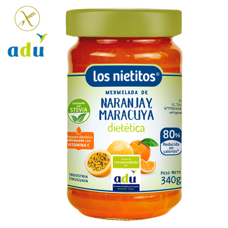 Mermelada Los Nietitos 0% Naranja Maracuyá 340 G