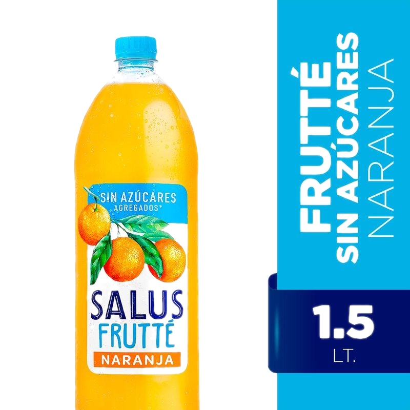 Agua Salus Frutte Sin Azúcar Naranja 1,5 L